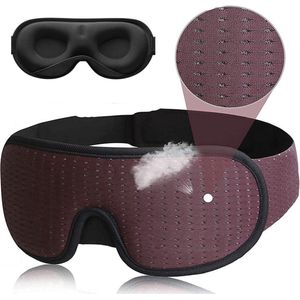 SY Goods - Luxe Slaapmasker - 100% Verduisterend - 3D Ademend Traagschuim - Rood