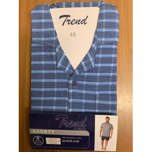 Normann - Trend 68581 - Shortama - Blauw - Korte Mouw - Katoen