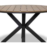 LUX outdoor living Cervo dining tuintafel | aluminium  polywood | 120cm | Naturel