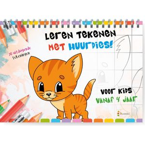 Leren tekenen - 30 Kleurplaten - A4 - kleurblok met 30 dieren - kleurplaten voor kinderen - 21 cm x 29.7 cm