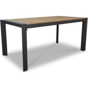 LUX - Cortona - Tuintafel - Natural - Aluminium + Polywood - 160cm