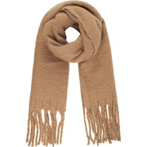 Warme Winter Sjaal Oslo Beige – Sjaal Beige – Winter Sjaal – 180 cm (l) x 50 cm (b) – met franjes – 100% Polyester – Feel Good Store