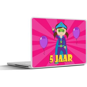 Laptop sticker - 11.6 inch - Jubileum - Verjaardag - 5 Jaar - 30x21cm - Laptopstickers - Laptop skin - Cover