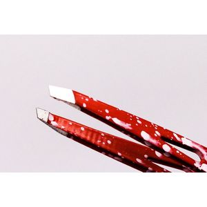 Magic Pro epileerpincet schuin rood - Exclusief ontwerp - Luxe epileerpincet - Dames cadeau - Pincet