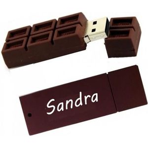 Chocolade 128GB 3.0 usb stick met naam