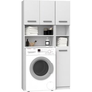 Wasmachine Ombouw Wit Met Extra Kast