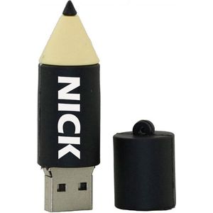 Potlood vorm 128GB 3.0 usb stick met naam of tekst bedrukken