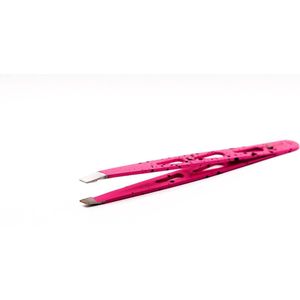 Magic Pro epileerpincet schuin roze - Exclusief ontwerp - Luxe epileerpincet - Dames cadeau - Pincet