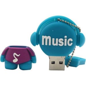 Muziek poppetje DJ usb stick 128GB