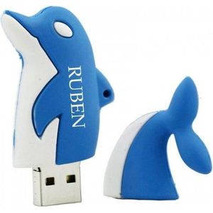 Dolfijn usb stick met naam 128GB