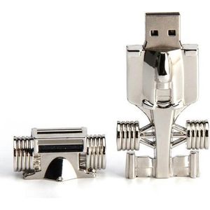 Metaal auto usb stick 128GB 3.0 -1 jaar garantie - A graden klasse chip