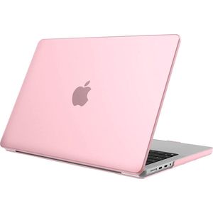 Hoes compatibel met MacBook Pro 14 inch (2021 release) A2442 M1 Pro/Max, ultradunne gladde harde schaal beschermhoes snap case compatibel met MacBook Pro 14 inch Retina, roze