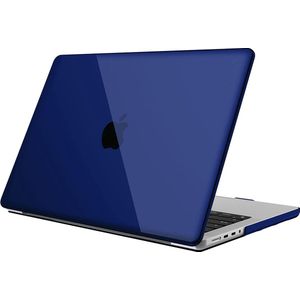Hoes compatibel met MacBook Pro 14 inch (2021 release) A2442 M1 Pro/Max, ultradunne gladde harde schaal beschermhoes snap case compatibel met MacBook Pro 14 inch Retina, blauw