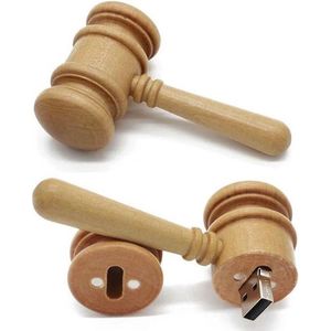 128GB 3.0 Rechter hamer usb stick – rechtbank voorzittershamer rechtbank advocaat