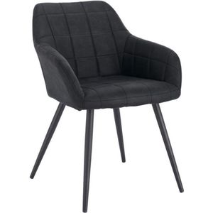 Polaza-Home® Eetkamerstoel – Design Stoelen – Kuipstoel - Stoel – Stoelen - Stoelen Eetkamerstoelen - Antraciet