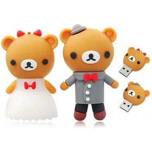 2 X 128GB Bruidspaar bruid bruidegom kopel usb sticks -1 jaar garantie – A graden klasse chip