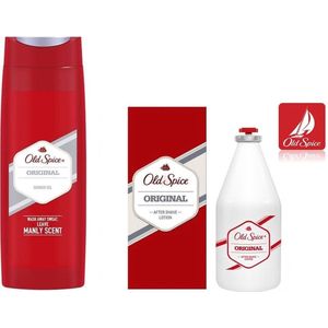 Geschenkset OLD SPICE - Douchegel 250 ml/Aftershave 150ml - ORIGINAL - in geschenkdraagtas