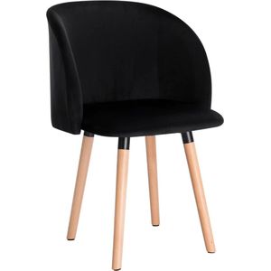 Polaza-Home® Eetkamerstoel – Design Stoelen – Kuipstoel - Stoel – Stoelen - Stoelen Eetkamerstoelen - Zwart