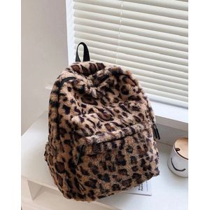 Leopard Kids rugzak - leopard - rugtas - schooltas - tas - kinderen - peuter - kleuter - bruin - beige - baby en kind - kraamcadeau - verjaardagscadeau