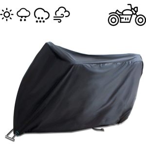 Motorhoes, motorhoes, outdoor, winterbestendig, waterdicht motorzeil, 190T Oxford-stof, winterbestendig, lakvriendelijk en hittebestendig, voor Harley-Davidson Honda Suzuki (245 x 105 x 125 cm)