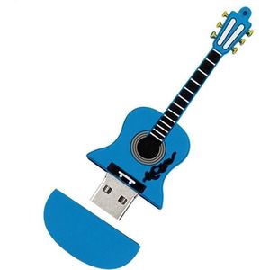 128GB 3.0 Elektrische gitaar usb stick Blauw