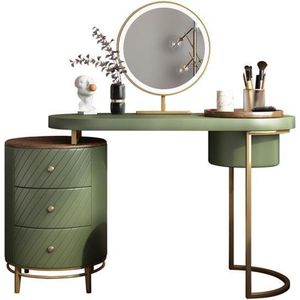 Medina Luxe Kaptafel - Make-up tafel - Groen/Wit/Zwart