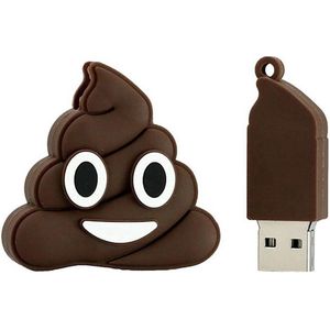 128GB 3.0 Emoji poop usb stick - 1 jaar garantie – A graden klasse chip