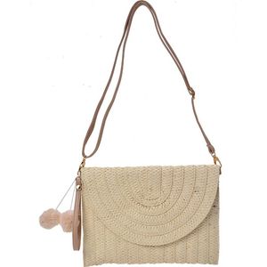 Handtas Dames 27*20 cm Creme Polyester Tas Damestas