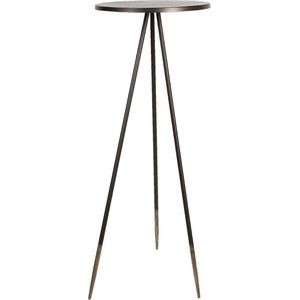 Bijzettafel Ø 50*100 cm Zwart Ijzer Rond Side table Tafeltje