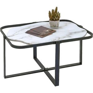 Salontafel 86*68*45 cm Bruin, Grijs Ijzer Tafel