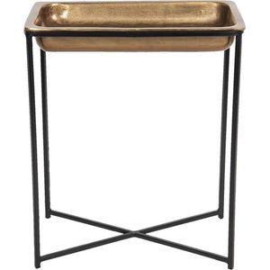 Bijzettafel 53*54*62 cm Koperkleurig Aluminium Rechthoek Side table Tafeltje