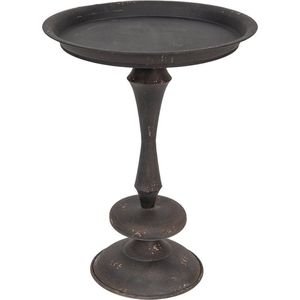 Bijzettafel Ø 49*67 cm Zwart, Bruin Ijzer Side table Tafeltje