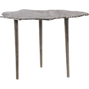 Bijzettafel 56*24*45 cm Grijs Aluminium Side table Tafeltje
