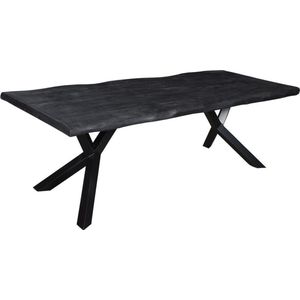 Eettafel met metalen Y-poot - 240cm - Zwart - Edge collectie