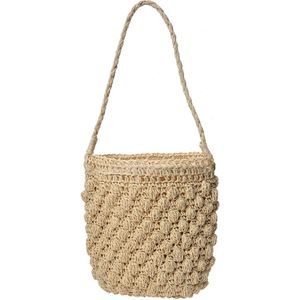 Handtas Dames 20*21 cm Creme Polyester Tas Damestas