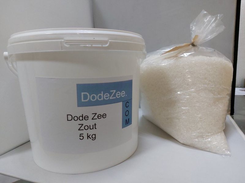 Dode Zee zout set -> 5 kg emmer en refill 5 kg