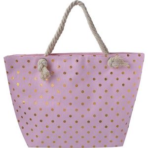 Strandtas 56*37 cm Roze Polyester Stippen Handtas Dames Tas Damestas