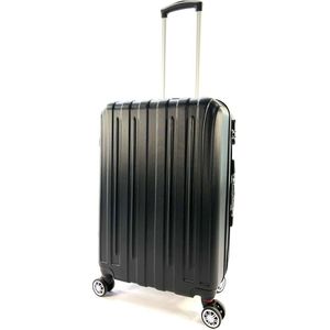 AATravel M Reiskoffer - Trolley ABS - Met dubbele wielen - 66 cm - 69 Liters - Zwart