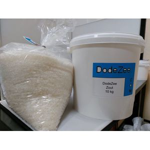 Dode Zee zout set / emmer met 10 kg zout + 10 kg refill