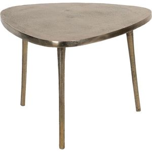 Bijzettafel 69*69*47 cm Goudkleurig Aluminium Driehoek Side table Tafeltje