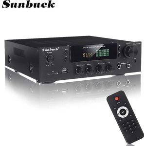 SunBuck®  2000W - Home Cinema - Versterker - HiFi Stereo Set - Versterker Audio - Karaoke - Karaoke Microfoon -