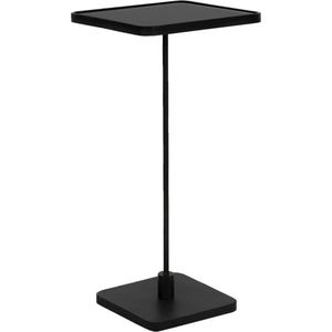 Bijzettafel 32*32*69 cm Zwart Ijzer Vierkant Side table Tafeltje