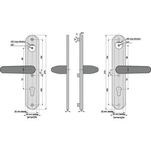 Winlock Raamkruk 0141 - Stift 8x40 - Wit - Rechts