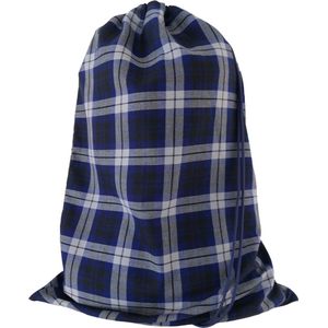 Bluvardi Katoenen waszak - XL- met trekkoord - Scottish blue