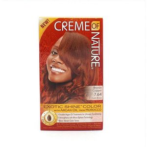 Permanente Kleur Argan Color Creme Of Nature Bronze Copper 7.64