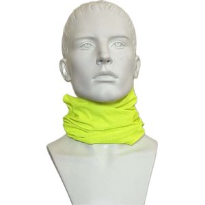 Premium Multifunctioneel Nekwarmer Muts FLUO GEEL neon - Buf - Ultiem comfort - Licht - hoofdband - sjaal -gezichtsmasker -haaraccessoire - Duurzaam en Hoogwaardig!