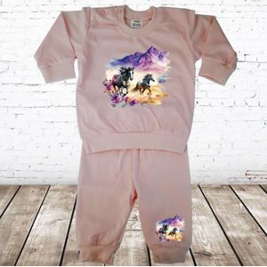 Baby pyama paarden roze -s&C-104/110-Complete sets