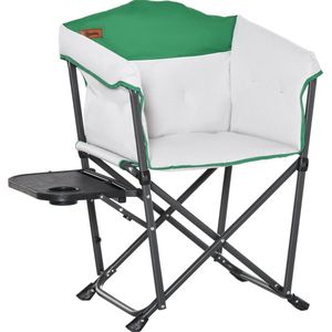 Nancy's Green Flat Director's Chair Opvouwbaar - Wit, Groen - Oxford, Metaal, Polyester - 32,67 cm x 25,19 cm x 35,43 cm