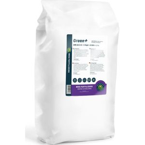 MRS Fertilizers Green+ Extra Groen & Anti Mos (20KG-500m2) - Snelwerkende Gazonmest - Meststof voor Lente en Zomer - Voor een Diepgroen en Mosvrij Gazon