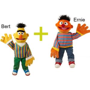 Living Puppets handpoppen Bert + Ernie Sesamstraat 65cm